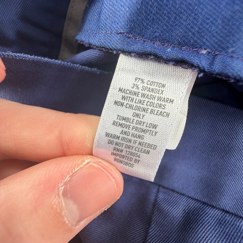 Bonobos Weekday Warrior Slim Fit Navy Blue Dress Pants 34x32 BWB00288S-BLR56 - Picture 5 of 9